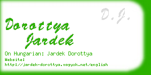 dorottya jardek business card